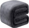Fleece Blanket Queen Size for All Season 350GSM - Premium Lightweight Anti-Static Throw for Queen/Full Size Bed, Dark