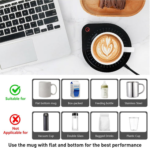 redomm Coffee Mug Warmer,Electric Beverage Warmers, Cup Warmer for Heating Coffee, Beverage, Milk, Tea and Hot