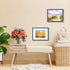 AUEAR 11x14 Picture Frame, Display Pictures 8x10 with Mat or 11x14 Poster Frame, Gallery Wall Photo Frame, Blue