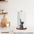 Countertop Home,4 Elephant Paper Towel Holder,Natural Animal Kitchen Decorative,Cute African Elephant Wooden Stand Anti