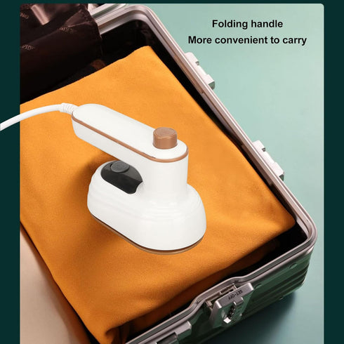 Mini Travel Ironing Machine, Handheld Garment Steamer, 180° Rotatable Steam Iron for Clothes