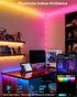 33Ft 12 Smart Fairy String Lights, DIY Twinkle Lights USB Port, Multicolor Warm White, App/Remote Control, Modes &Music