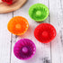 12Pcs Non-Stick Silicone Fluted Cake Mould, Round Baking Pan for Cake, Gelatin, Mousse, Bread (2.55 x 2.55 x 1.18 Inch)