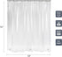 Titanker 12 Pcs Clear Shower Curtain Liner with 72x72 Shower Curtain Hooks