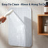 21.5x33.5 Inch Large Shower Mat Clear, Soft Non Slip Shower Mats for Inside Shower with Big Suction Cups Drain Holes