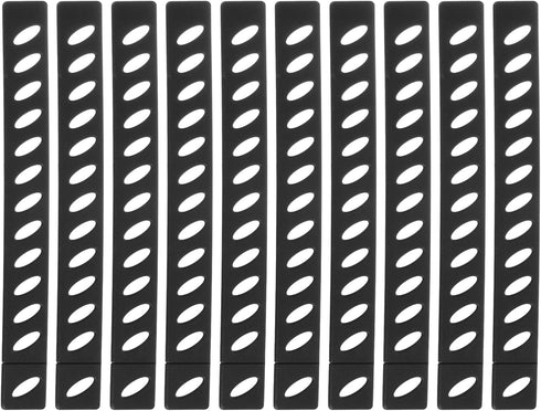 uxcell 10Pcs Knife Edge Guards, Universal Blade Covers for Kitchen, Black Plastic Knife Sheath