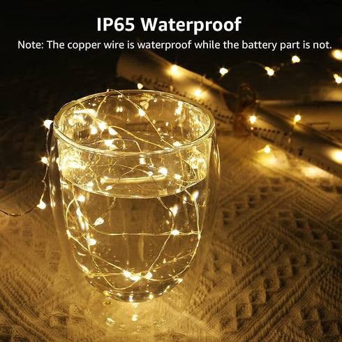 20 8 Pack Lighting EVER Fairy Lights Battery Operated LED Mini String Lights, Small Pixie Lights for Mason Jars