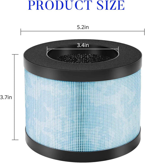 HIFROM (Pack of 1 MK01 Replacement Filter,MK06 H13 True HEPA Replacement Filter Compatible with Aroeve MK01 MK06 MG01JH, Kloudi DH-JH01, Intelabe EPI080 EP1080, Elechomes EPI081 EP1081 Air Purifier