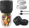 Electric Mason Jar Vacuum Sealer Kit with Wide Regular Mouth Mason Lids for Food Storage - Black