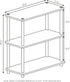 Furinno Turn-N-Tube 3-Tier Compact Shelf Display Rack, Light Blue/White