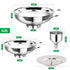 Canning Funnel with Strainer, Food Grade Metal Funnel for Kitchen Use, Large & Small Wide Mouth for Mason Jars