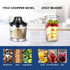 COMFEE' Immersion Hand Blender – Brushed Stainless Steel, 500 Watts, with Beaker, Chopper, Whisk for Smoothies and