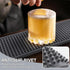 Noverlife 2PCS Bar Mats for Countertop, 24x3in Bar Service Spill Mats Flexible Bartender Mats Pad Rubber Cocktail Mats, Non Slip Coffee Bar Mat Gray Glass Drying Mat for Restaurant Kitchen Counter