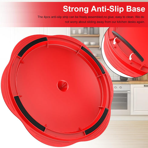 Large Chicken Shredder Tool with Twist, Brush & Fork, Visible Meat Shredder Machine, Ergonomic Handle, BPA Free, Red