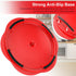 Large Chicken Shredder Tool with Twist, Brush & Fork, Visible Meat Shredder Machine, Ergonomic Handle, BPA Free, Red
