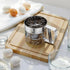 Omesata 3 Flour Sifter Cup for Baking, Crank Sifter with Professional Fine Mesh Baking Sifter Flour, One Hand Press