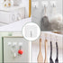 AROIC 58 Packs Adhesive Hooks for Hanging - Heavy Duty Self Adhesive Wall Hooks 20 lbs (Max)