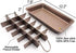 Brownie Pan with Dividers, Non-Stick Baking Pan for Brownies, Lasagna, Muffins, 12 X 8 X 2 Inches