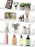 Dezzer 4 Pack Acrylic Shelves for Wall, 15" Clear Acrylic Floating Shelves