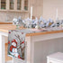 13x108 Inch Christmas Red Bird Branch Table Runner Snowman Cardinal Burlap Table Runners, Winter Xmas Seasonal Coffee