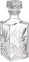 Bormioli Rocco Selecta Collection Whiskey Decanter - 33.75oz Diamond Decanter with Starburst Detailing