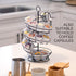 Countertop, 3 Dozen Fresh Egg Holder Egg Skelter, Spiral Egg Holder with Storage Basket, Chicken Egg Holder, Large
