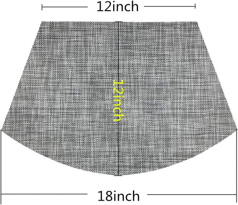 Wedge Placemats Set of 4 Vinyl for Round Tables, Non-Slip Heat-Resistant Easy to Clean Washable Dinner Mats (Gray)