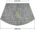 Wedge Placemats Set of 4 Vinyl for Round Tables, Non-Slip Heat-Resistant Easy to Clean Washable Dinner Mats (Gray)