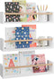 Fixwal Nursery Bookshelves, 16.5 Inch Floating Shelves for Wall Set of 3,