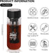 Bincoo Multi-Functional 650ML Cold Brew Coffee Maker with 300-Mesh Filter, Leak-Proof Plastic Cup for Coffee & Tea