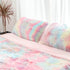 Plush Standard/Queen Pillowcase 2 Pack, Rainbow Tie Dye Super Soft Fluffy Faux Fur Pillow Cases with Zipper