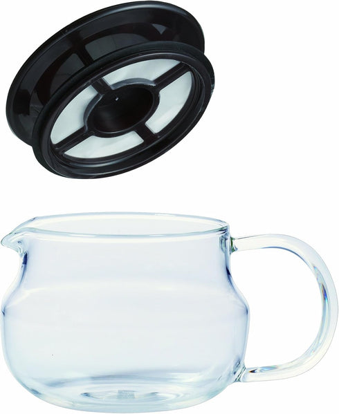 Kinto 8387 One-Touch Teapot, Brown, 9.5 fl oz (280 ml)