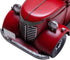 12'' SOFFEE DESIGN Iron Classic Red Truck Pick-up Model Collectible Vehicle Decoration, Collectible Figurine Home Dcor