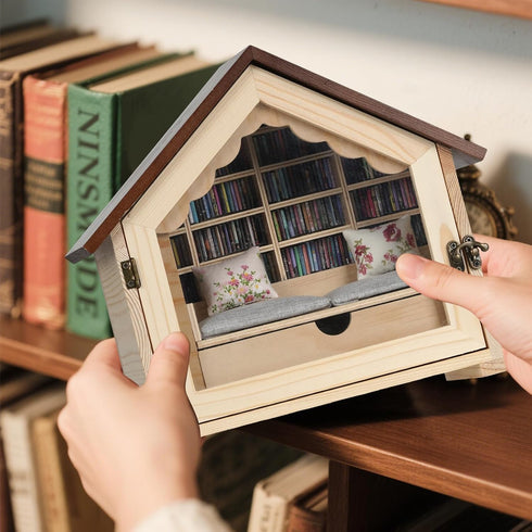 300 Anxiety Bookshelf, Pcs Mini Books Bookshelf Decor Display for Stress Relief and Fun Decor Mini Ornament Shake Away