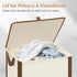 23.7 (90 STORAGE MANIAC Rolling Laundry Hamper with Lid, Gal L) Large Tall Laundry Basket with Wheels & Handles