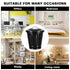 Mini Trash Can, Desk Trash Can with Lid for Office, Countertop Tiny Waste Basket, Black Bathroom Garbage Can