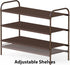 3-Tier 916 Closet, Simple Houseware Shoe Rack Storage Organizer, Bronze Space-Saving Shoe Shelf, Holds Pairs, Sturdy