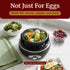 EGC007CHC# 7 16-Recipe Elite Gourmet Rapid Egg Cooker, Easy-To-Peel, Hard, Medium, Soft Boiled Eggs, Poacher, Omelet