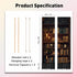 2 Pack 46" 13" PLIGREAT Vintage Bookshelf Tapestry with Tassel Classic Library Wall Tapestry Vertical Wall Hanging