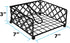 Blue Donuts Lattice Collection Napkin Holder, Flat Napkin Holder for Kitchen and Dining Tables, Black