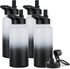 DOMICARE 32 oz Insulated Water Bottle Bulk - Vacuum Insulated Stainless Steel with Straw & Spout Lid