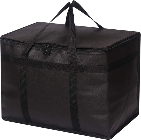 DIOMMELL XL Insulated Reusable Grocery Bags, Heavy Duty Cooler Totes with Zipper for Hot or Cold Food Delivery