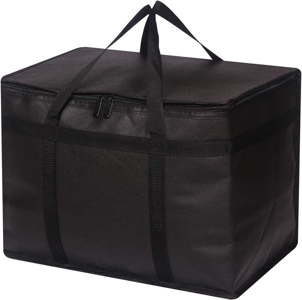 DIOMMELL XL Insulated Reusable Grocery Bags, Heavy Duty Cooler Totes with Zipper for Hot or Cold Food Delivery