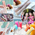 200 (11"x2") FEBSNOW PCS Pop Bags - Pop Mold Bags with Funnel for Yogurt, Ice Candy, Ice Cream Party Favors