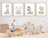 Baccone Set 4 8x10 Inch Safari Nursery Wall Art Decor Baby Animal Canvas Wall Art Woodland Nursery Wall Decor Kids