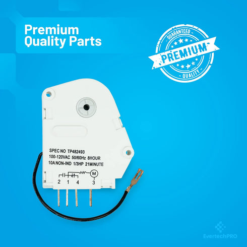 Refrigerator Timer-Def Replacement for Whirlpool W10822278 14210016 2188372 2188376 4318057