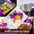 Silicone Oven Mitts and Pot Holders Set - MTZRFLL Extra Long Heat Resistant Gloves with Hot Pads and Mini Oven Mitts