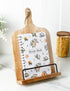 Waterproof Recipe Book: Hardcover Notebook to Write Your Recipes, Holds 120 Recipes (White)
