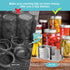 AIEVE 4 Pack Mason Jar Lid Organizer, Canning Lid Storage Rack for Wide & Regular Mouth Lids and Rings