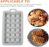 Hemobllo 2 Pcs Mini Silicone Waffle Mold Set for Baking, Rectangle Square Waffle Molds, Blue